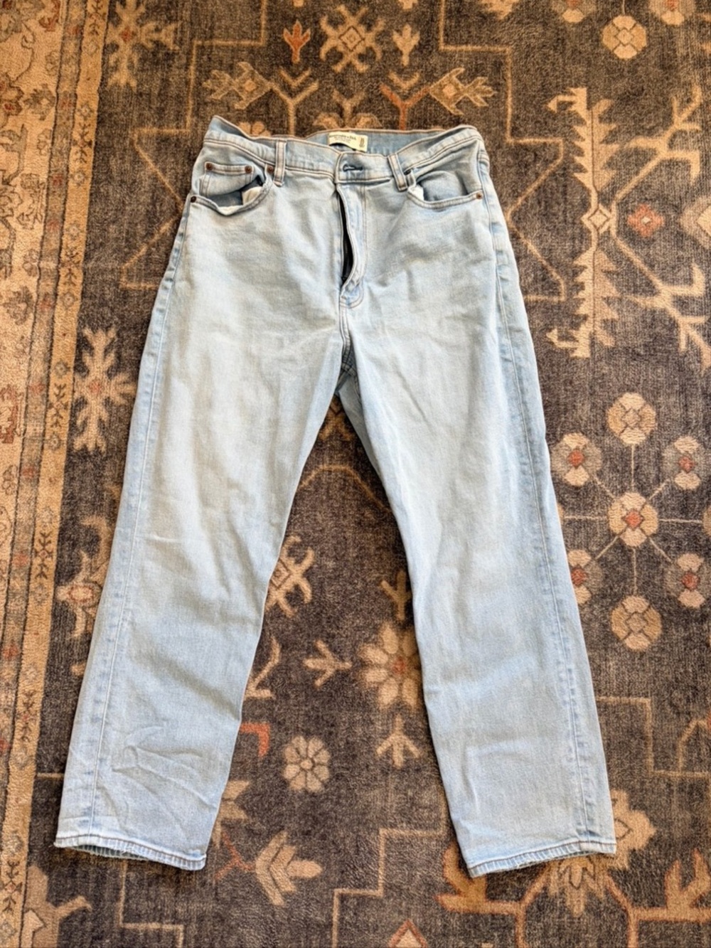 Abercrombie & Fitch Light Blue Straight Jeans